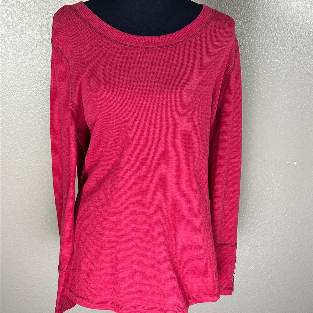 NWT Christopher & Banks Petite Large Red Top With Black Trim